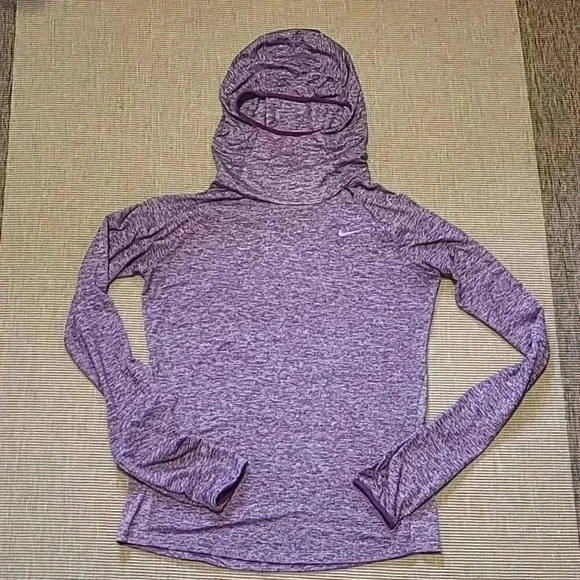 Nike Tops - Women's NIKE Dry Fit Running Long Sleeved Shirt with  Hood - Size SMALL